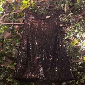 H&M Black Sequin Camisole